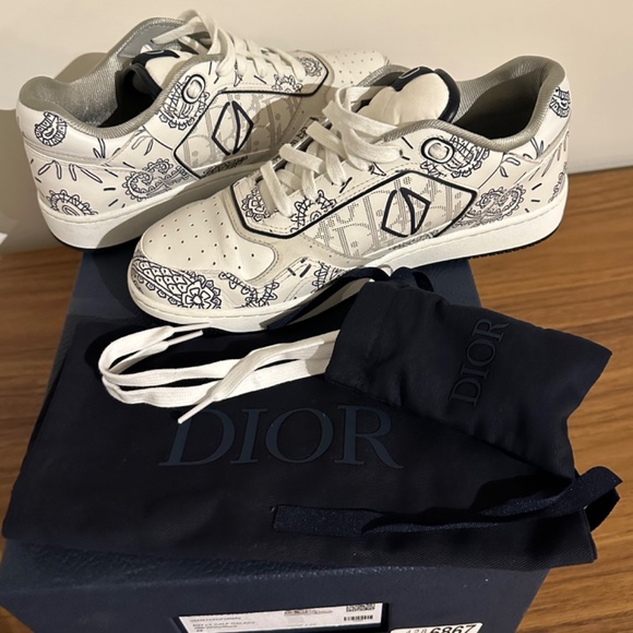 DIOR B27 SNEAKER Low-Top CALF GALAXY MENS SZ 42-SIZE 9 - Picture 8 of 9